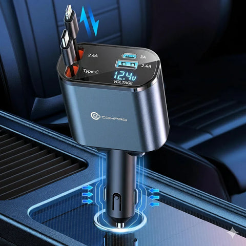 4-in-1 Multifunctional Car Charger