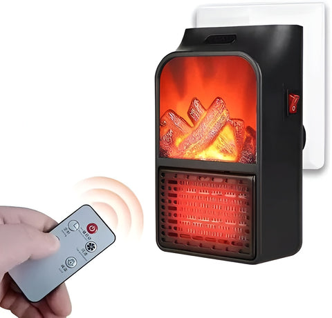 1000W Electric Flame Heater – Portable with Remote